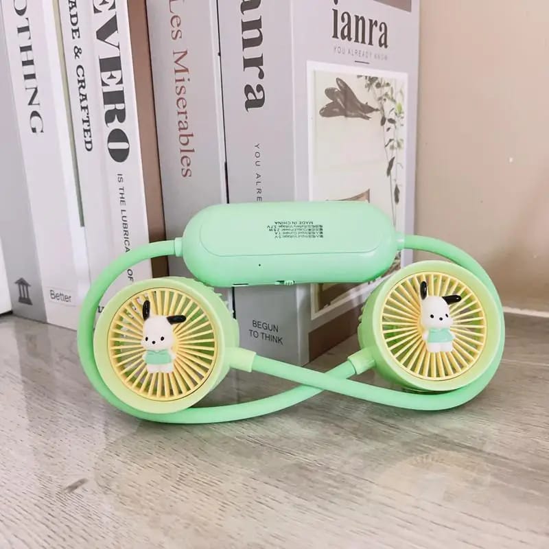 Cartoon Neck Hanging Fan, Usb Rechargeable Travel Neck Fan, Outdoor Ventilator Air Cooler Cooling Neckband Fan, Bladeless Hanging Neck Fan, Summer Traveling Outdoor Sports Fans, Hands Free Rechargeable Head Fan Cartoon Neck Hanging Fan, Usb Rechargeable Travel Neck Fan, Outdoor Ventilator Air Cooler Cooling Neckband Fan, Bladeless Hanging Neck Fan, Summer Traveling Outdoor Sports Fans, Hands Free Rechargeable Head Fan